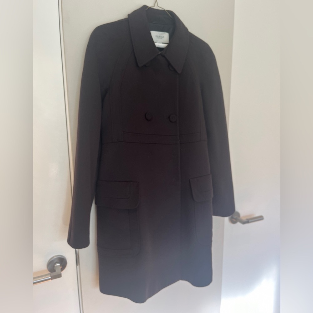 Wool/Cashmere Dark Brown Pringle of Scotland Coat - Picture 2 of 10